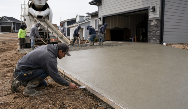 Firefly-gpt-image-residential-concrete-driveway-installation-in-sioux-falls-south-dakota-residential-703809.png
